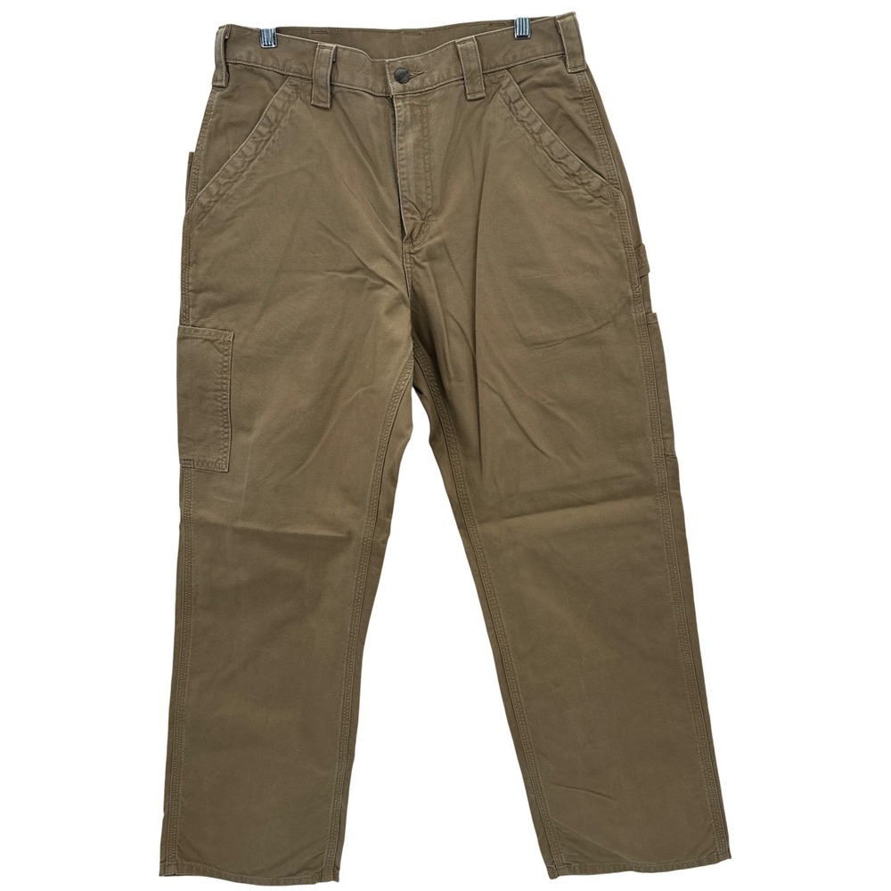 Carhartt B151 Loose Original Fit Work Pants Men 32x30‎ Tan Cotton Canvas Duck